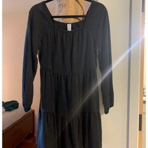 Anthropologie AMADI Black Tiered Dress